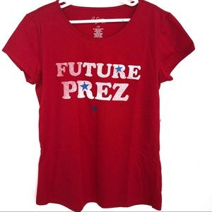 NWT City Streets Girls RED Top Regular. Size L